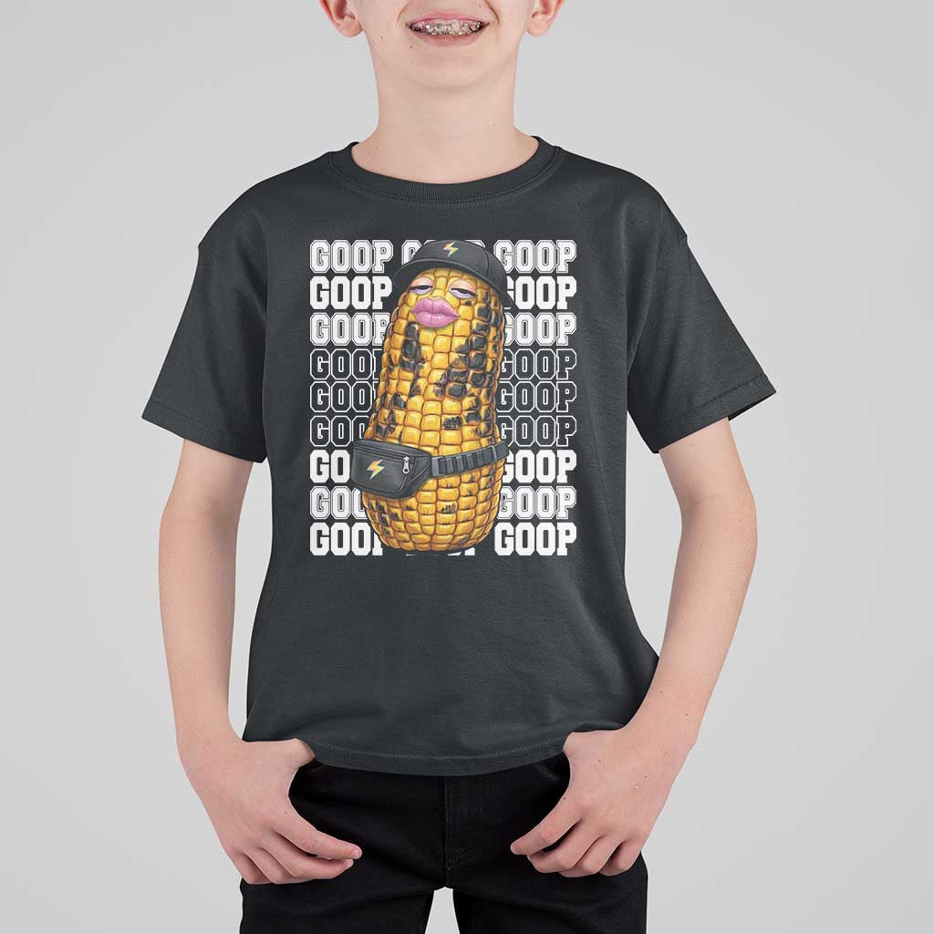 Funny Burnt Peanut Goop T Shirt For Kid Burnt Corn Meme Viral Humor