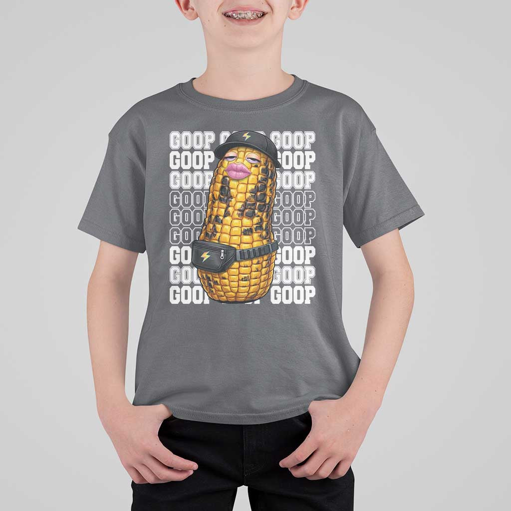 Funny Burnt Peanut Goop T Shirt For Kid Burnt Corn Meme Viral Humor