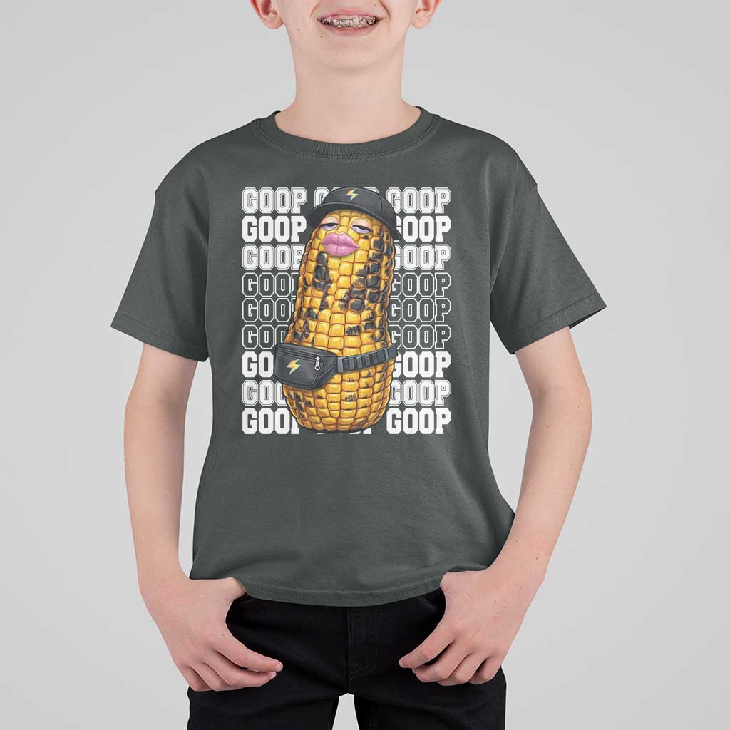 Funny Burnt Peanut Goop T Shirt For Kid Burnt Corn Meme Viral Humor
