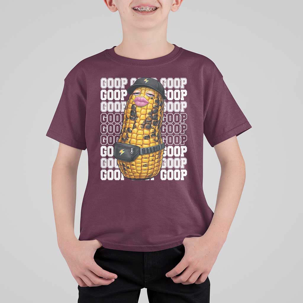 Funny Burnt Peanut Goop T Shirt For Kid Burnt Corn Meme Viral Humor
