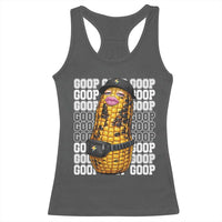 Funny Burnt Peanut Goop Racerback Tank Top Burnt Corn Meme Viral Humor