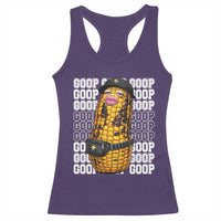 Funny Burnt Peanut Goop Racerback Tank Top Burnt Corn Meme Viral Humor