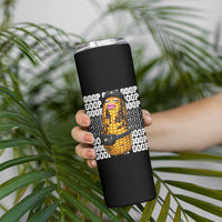 Funny Burnt Peanut Goop Skinny Tumbler Burnt Corn Meme Viral Humor