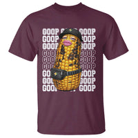Funny Burnt Peanut Goop T Shirt Burnt Corn Meme Viral Humor