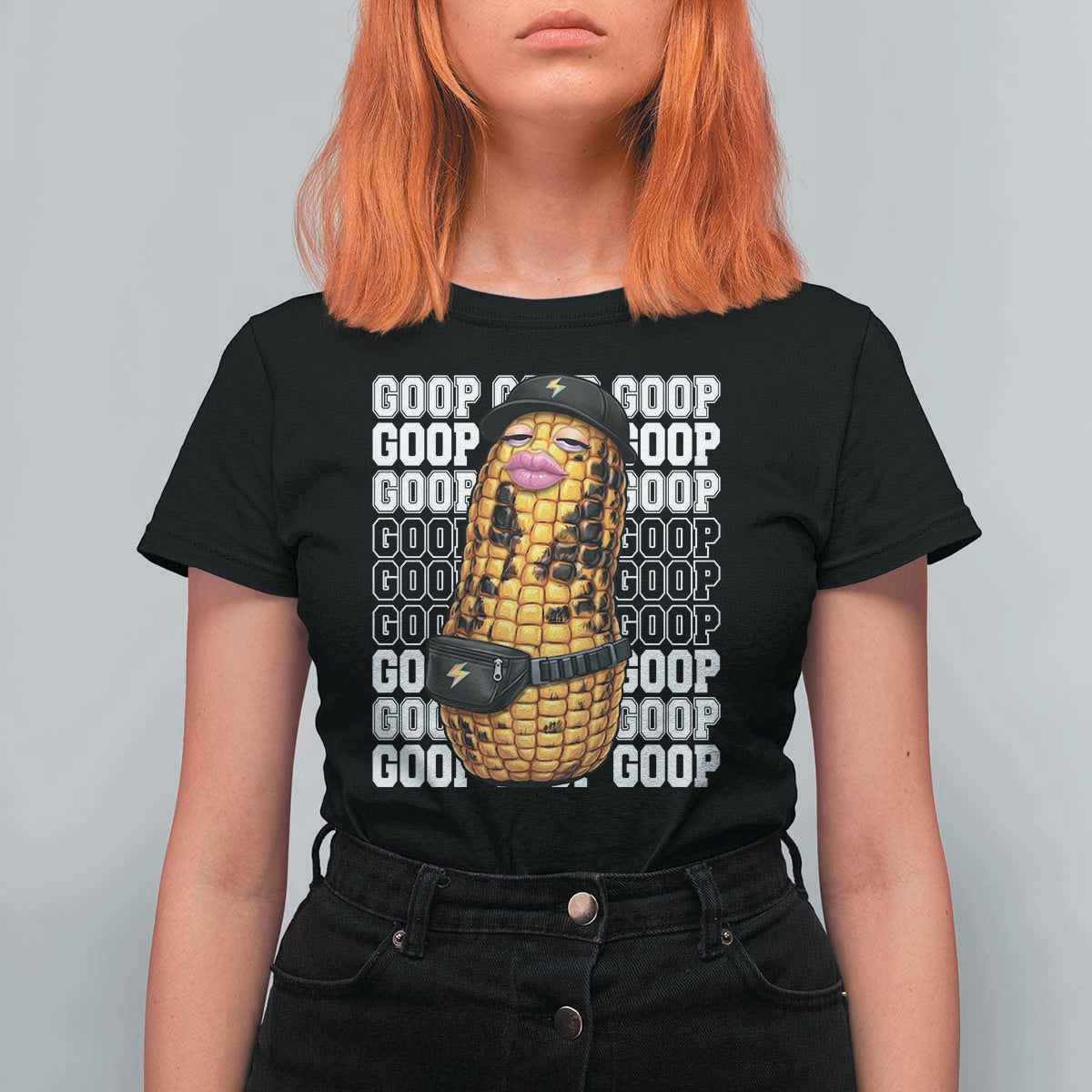 Funny Burnt Peanut Goop T Shirt For Women Burnt Corn Meme Viral Humor