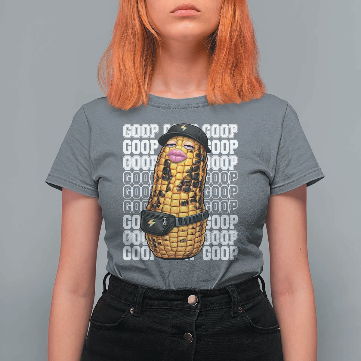 Funny Burnt Peanut Goop T Shirt For Women Burnt Corn Meme Viral Humor