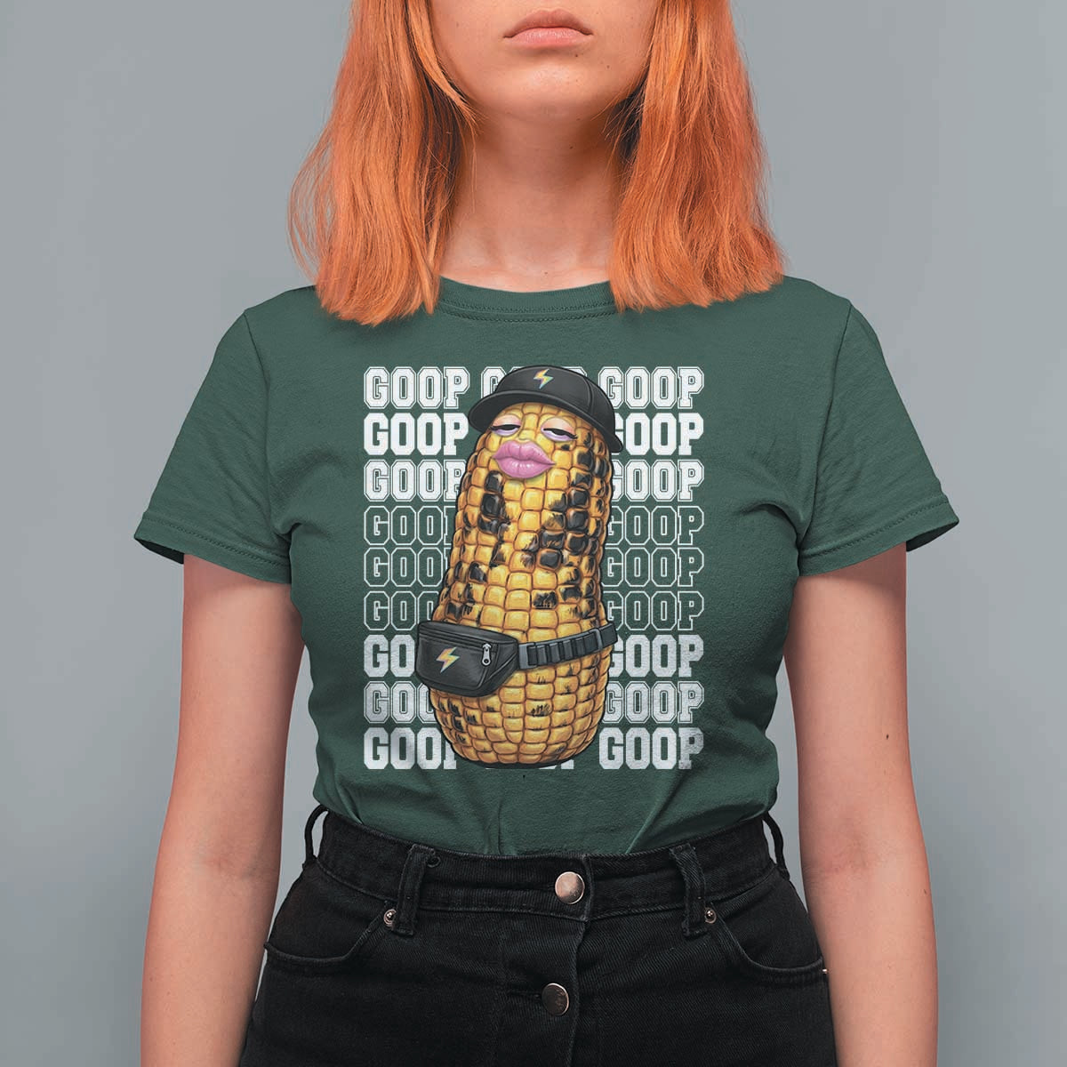 Funny Burnt Peanut Goop T Shirt For Women Burnt Corn Meme Viral Humor