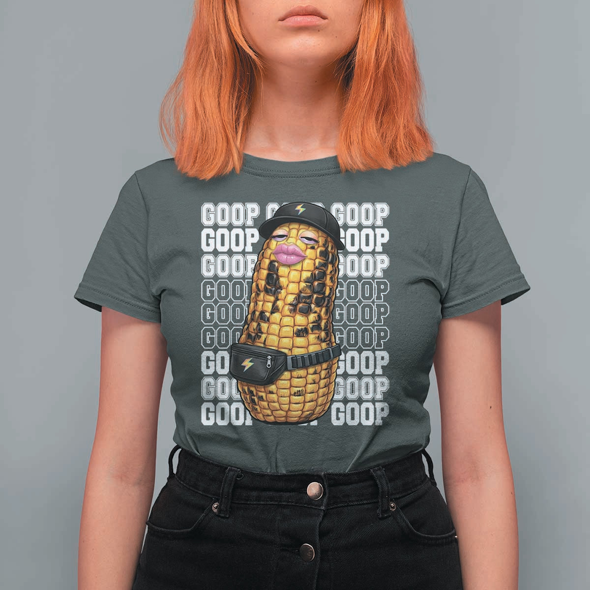 Funny Burnt Peanut Goop T Shirt For Women Burnt Corn Meme Viral Humor