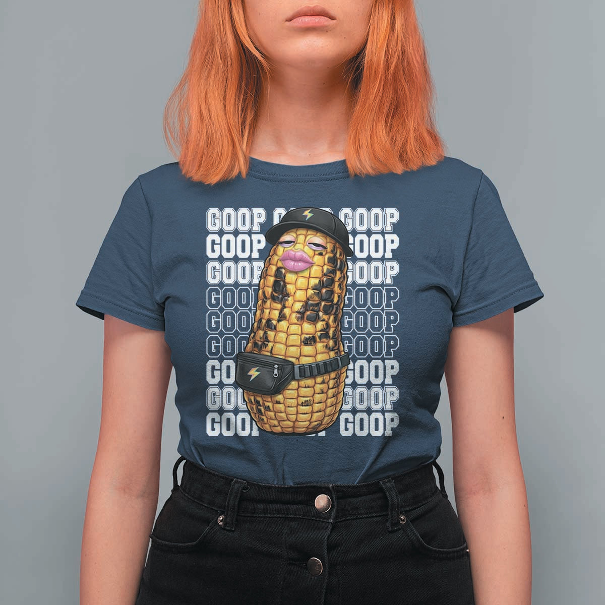 Funny Burnt Peanut Goop T Shirt For Women Burnt Corn Meme Viral Humor
