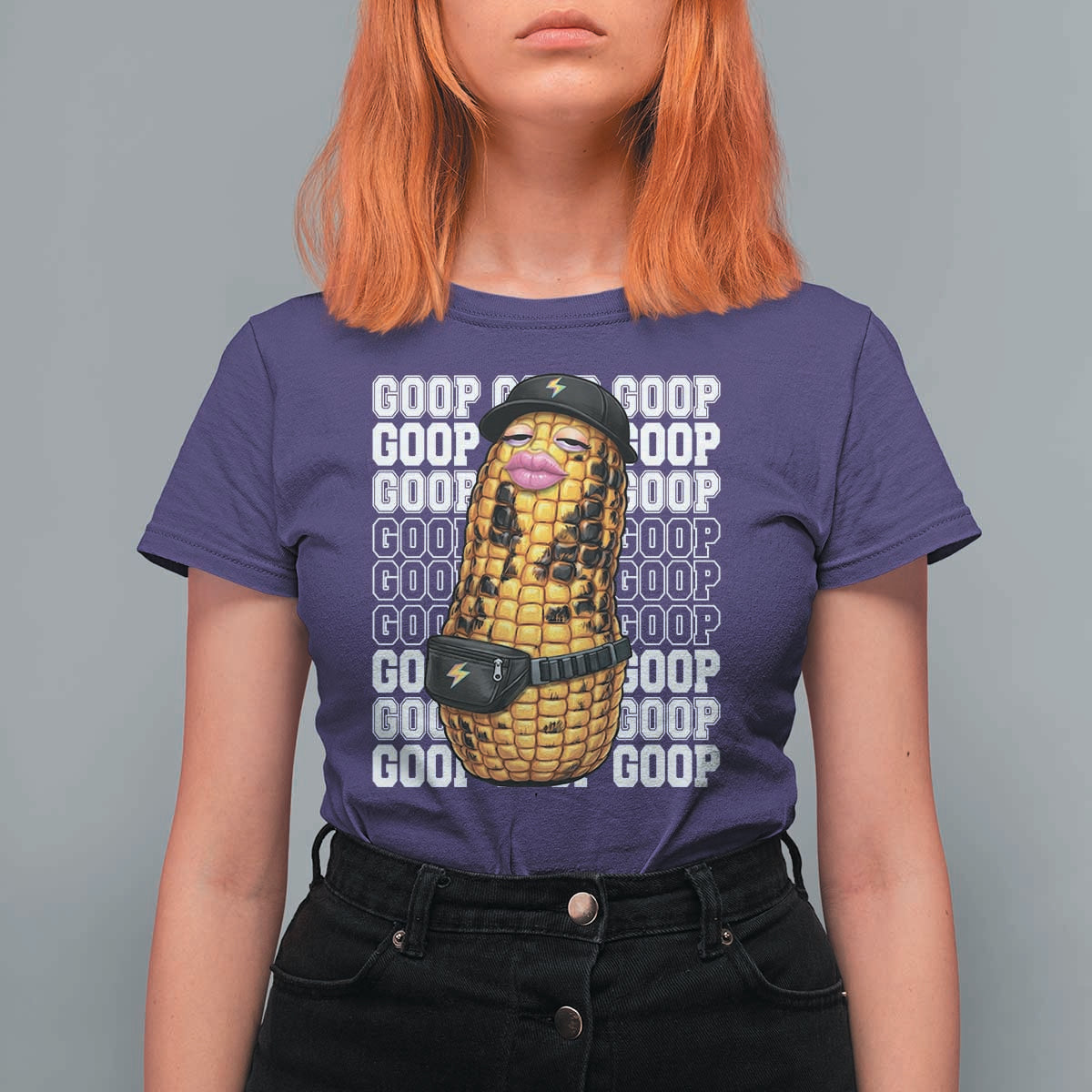 Funny Burnt Peanut Goop T Shirt For Women Burnt Corn Meme Viral Humor