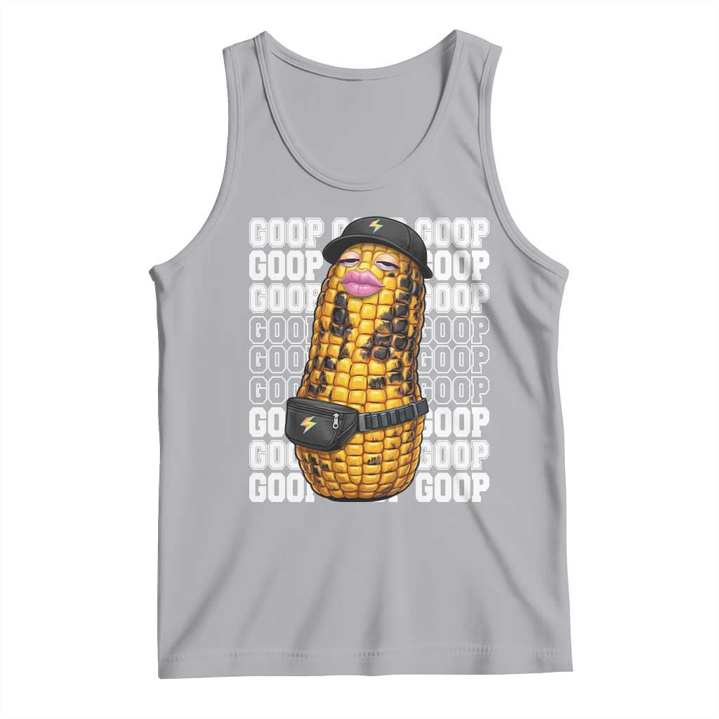 Funny Burnt Peanut Goop Tank Top Burnt Corn Meme Viral Humor