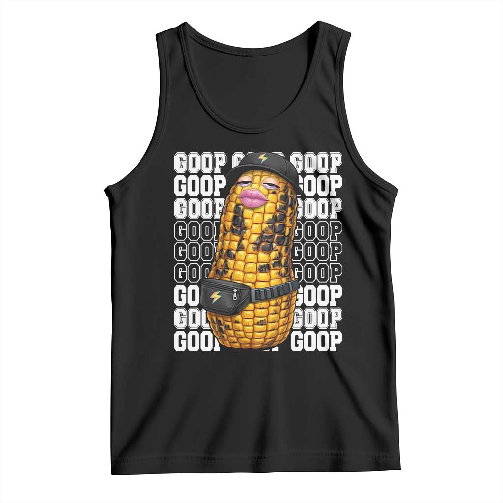 Funny Burnt Peanut Goop Tank Top Burnt Corn Meme Viral Humor