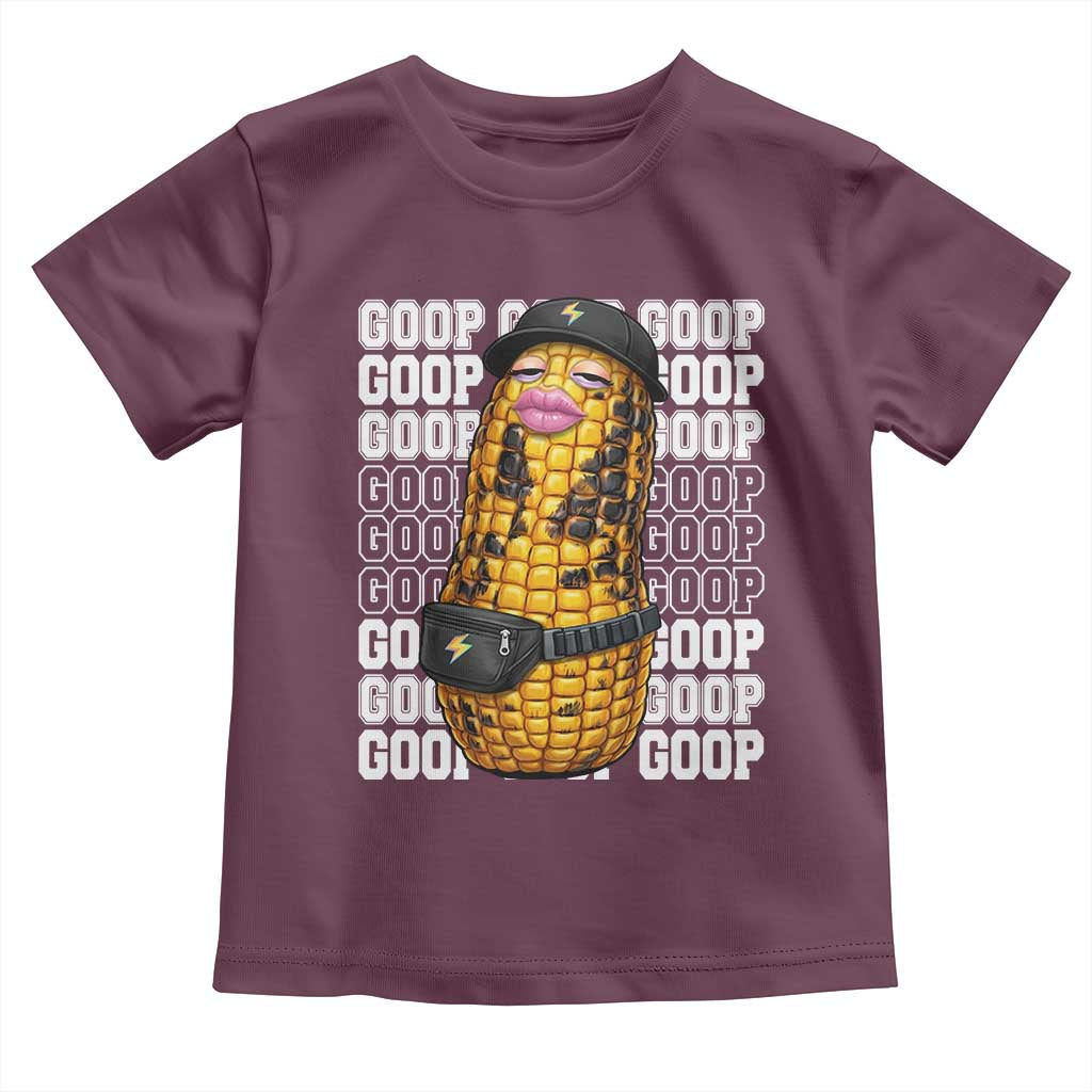Funny Burnt Peanut Goop Toddler T Shirt Burnt Corn Meme Viral Humor