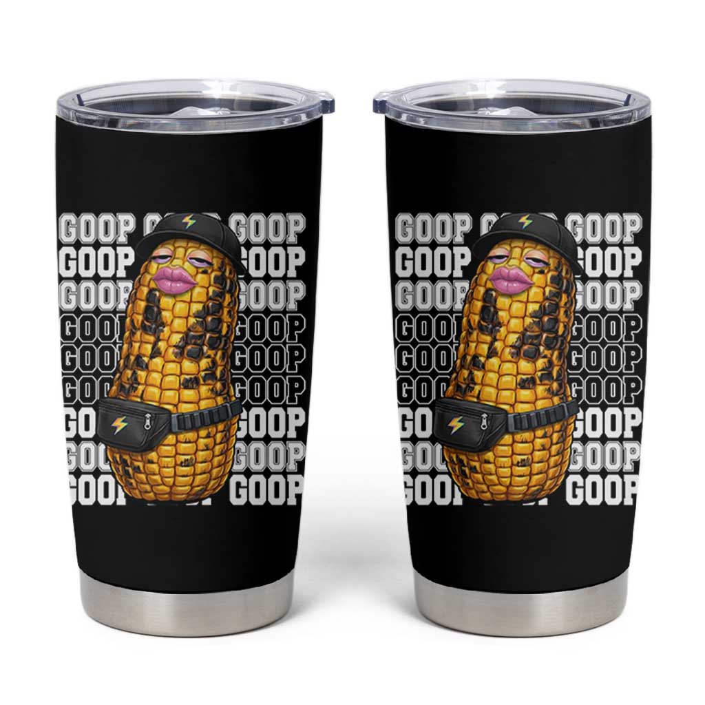 Funny Burnt Peanut Goop Tumbler Cup Burnt Corn Meme Viral Humor