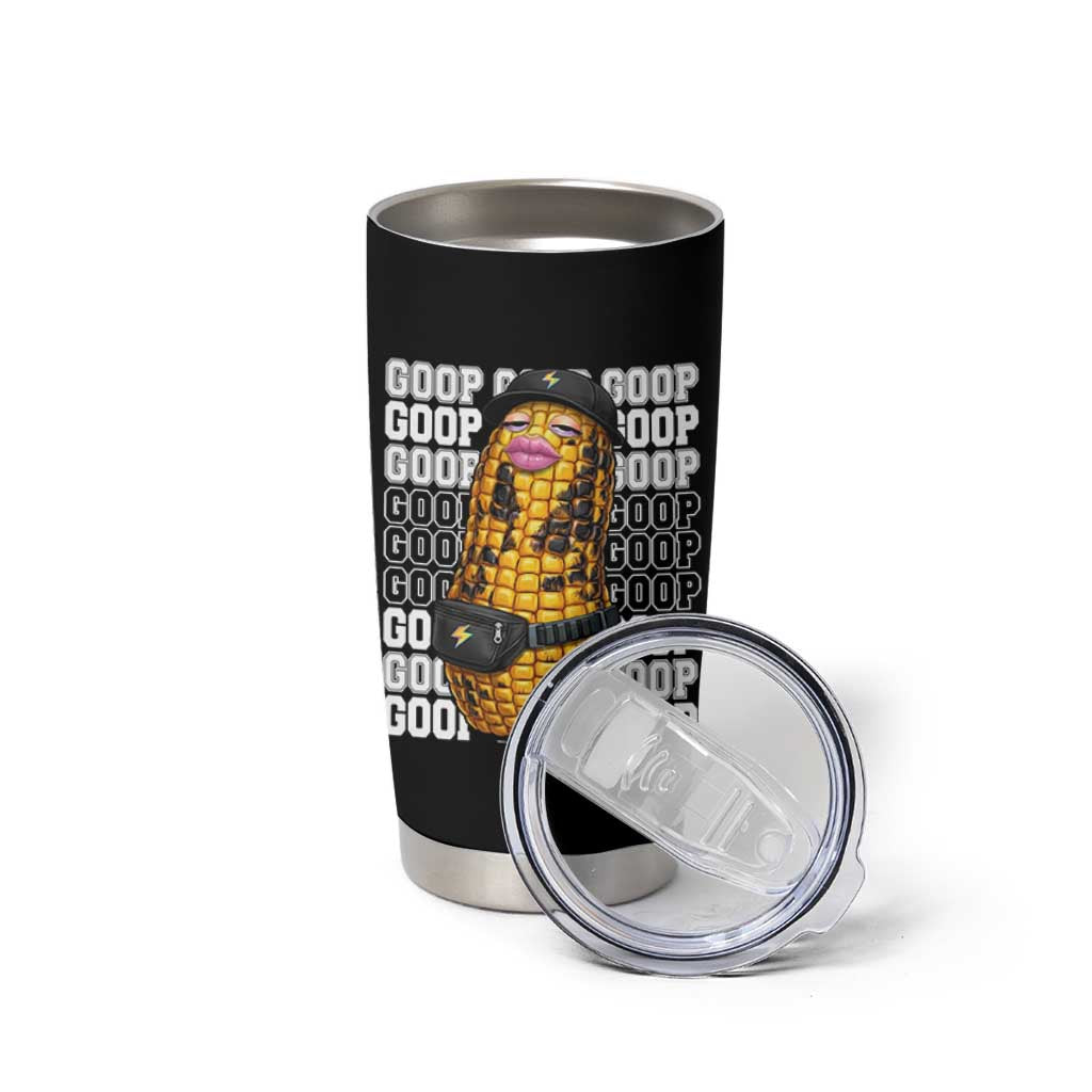 Funny Burnt Peanut Goop Tumbler Cup Burnt Corn Meme Viral Humor