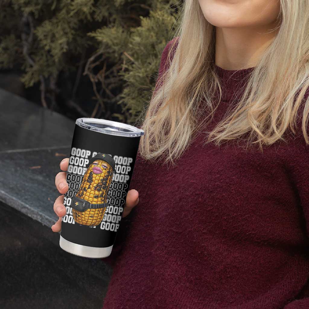 Funny Burnt Peanut Goop Tumbler Cup Burnt Corn Meme Viral Humor