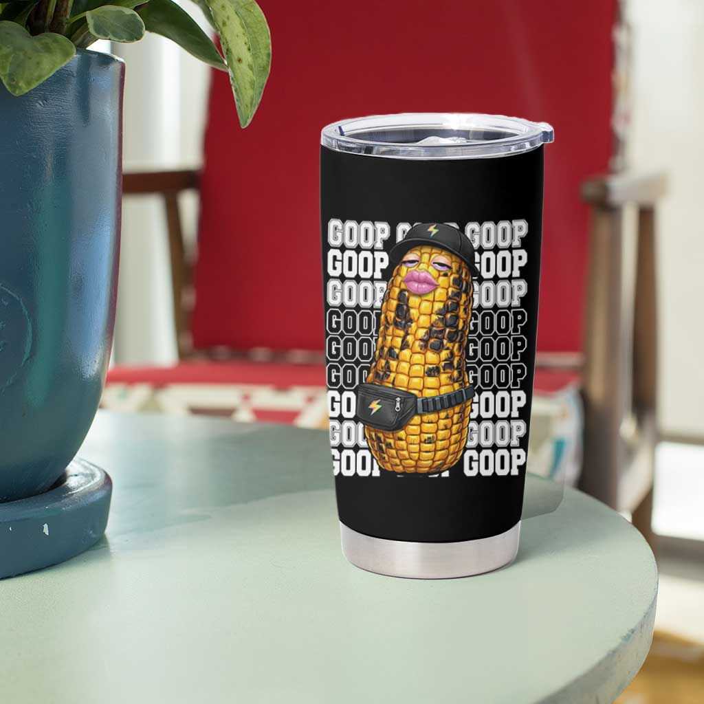 Funny Burnt Peanut Goop Tumbler Cup Burnt Corn Meme Viral Humor