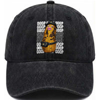 Funny Burnt Peanut Goop Washed Cotton Baseball Cap Burnt Corn Meme Viral Humor