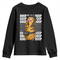 Funny Burnt Peanut Goop Youth Sweatshirt Burnt Corn Meme Viral Humor