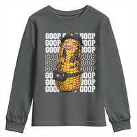 Funny Burnt Peanut Goop Youth Sweatshirt Burnt Corn Meme Viral Humor