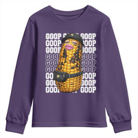 Funny Burnt Peanut Goop Youth Sweatshirt Burnt Corn Meme Viral Humor