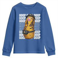 Funny Burnt Peanut Goop Youth Sweatshirt Burnt Corn Meme Viral Humor
