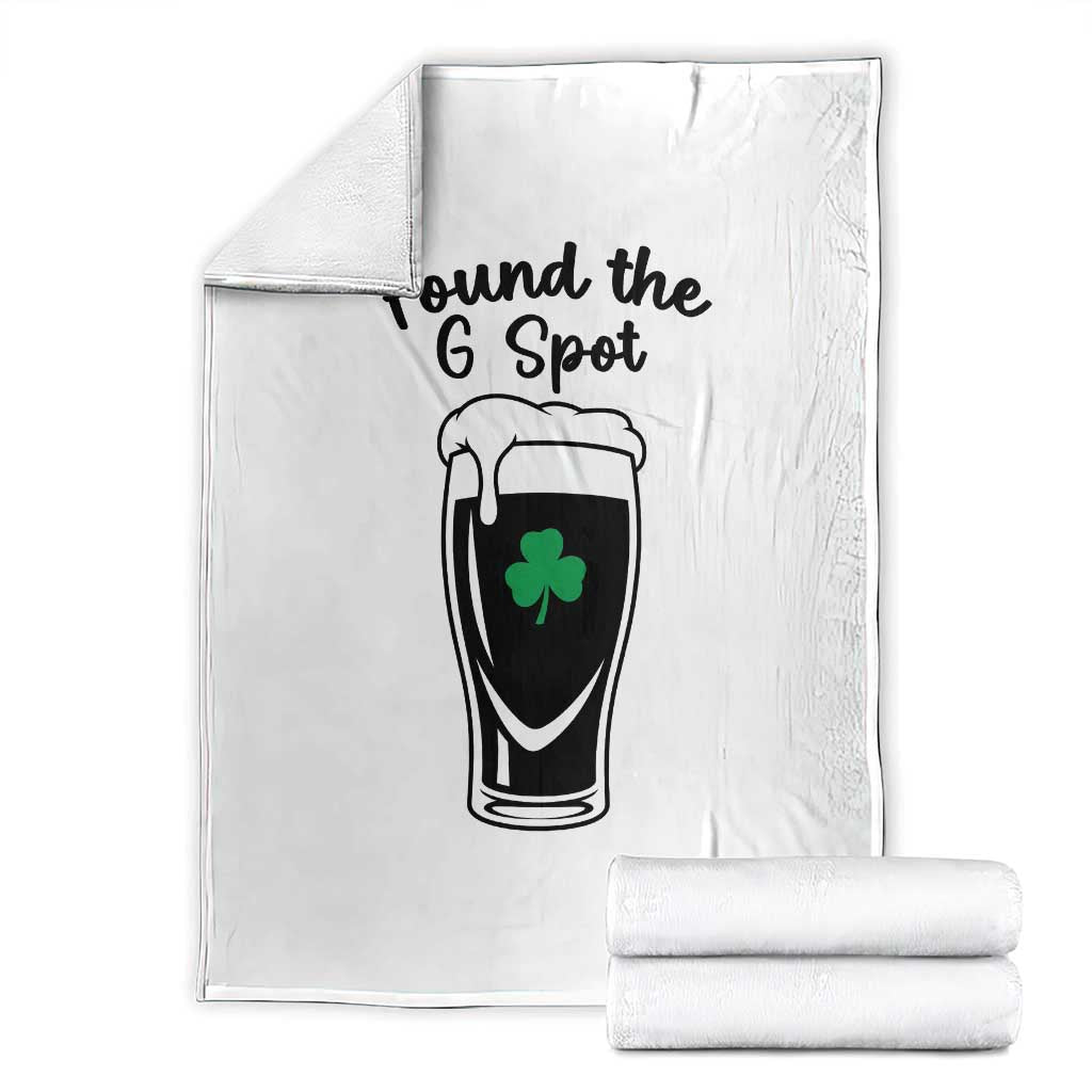 Funny St Patrick’s Day Beer Throw Blanket Found The G Spot