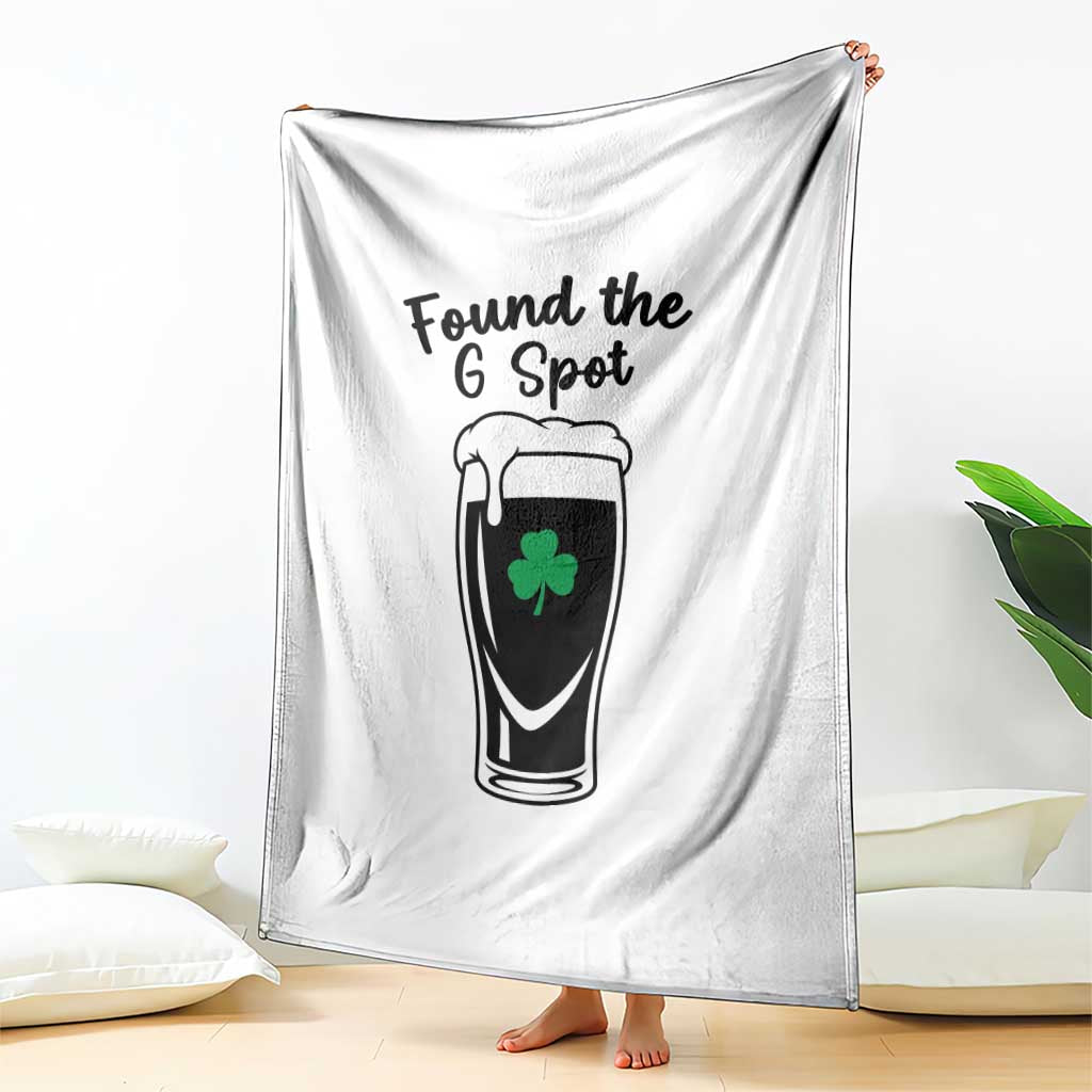 Funny St Patrick’s Day Beer Throw Blanket Found The G Spot