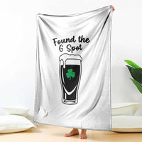 Funny St Patrick’s Day Beer Throw Blanket Found The G Spot