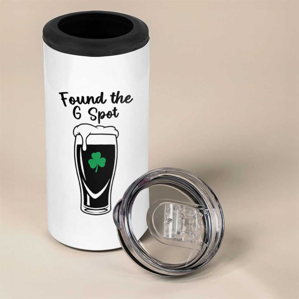 Funny St Patrick’s Day Beer 4 in 1 Can Cooler Tumbler Found The G Spot