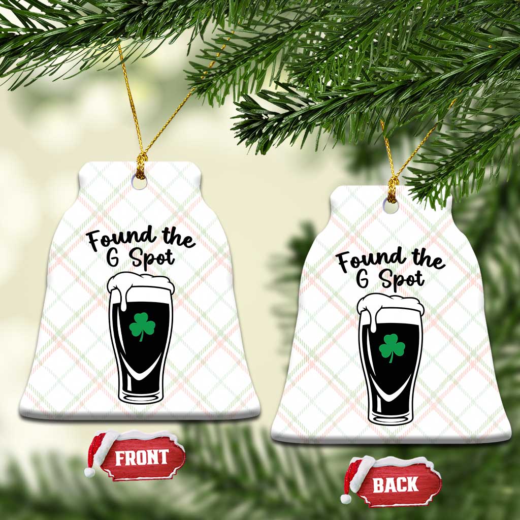 Funny St Patrick’s Day Beer Ceramic Ornament Found The G Spot