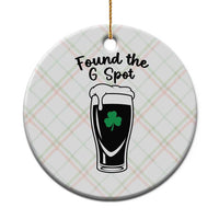 Funny St Patrick’s Day Beer Ceramic Ornament Found The G Spot
