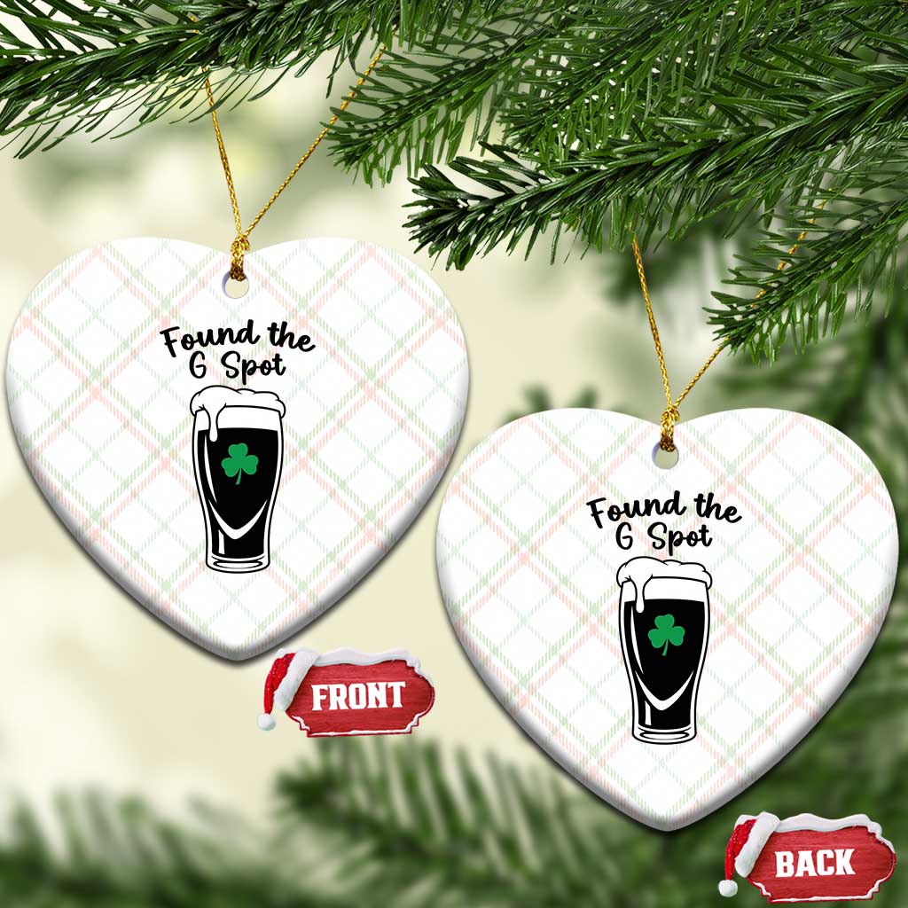 Funny St Patrick’s Day Beer Ceramic Ornament Found The G Spot