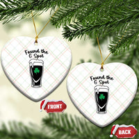 Funny St Patrick’s Day Beer Ceramic Ornament Found The G Spot