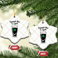 Funny St Patrick’s Day Beer Ceramic Ornament Found The G Spot
