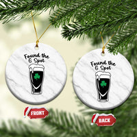 Funny St Patrick’s Day Beer Ceramic Ornament Found The G Spot