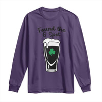 Funny St Patrick’s Day Beer Long Sleeve Shirt Found The G Spot