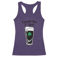 Funny St Patrick’s Day Beer Racerback Tank Top Found The G Spot