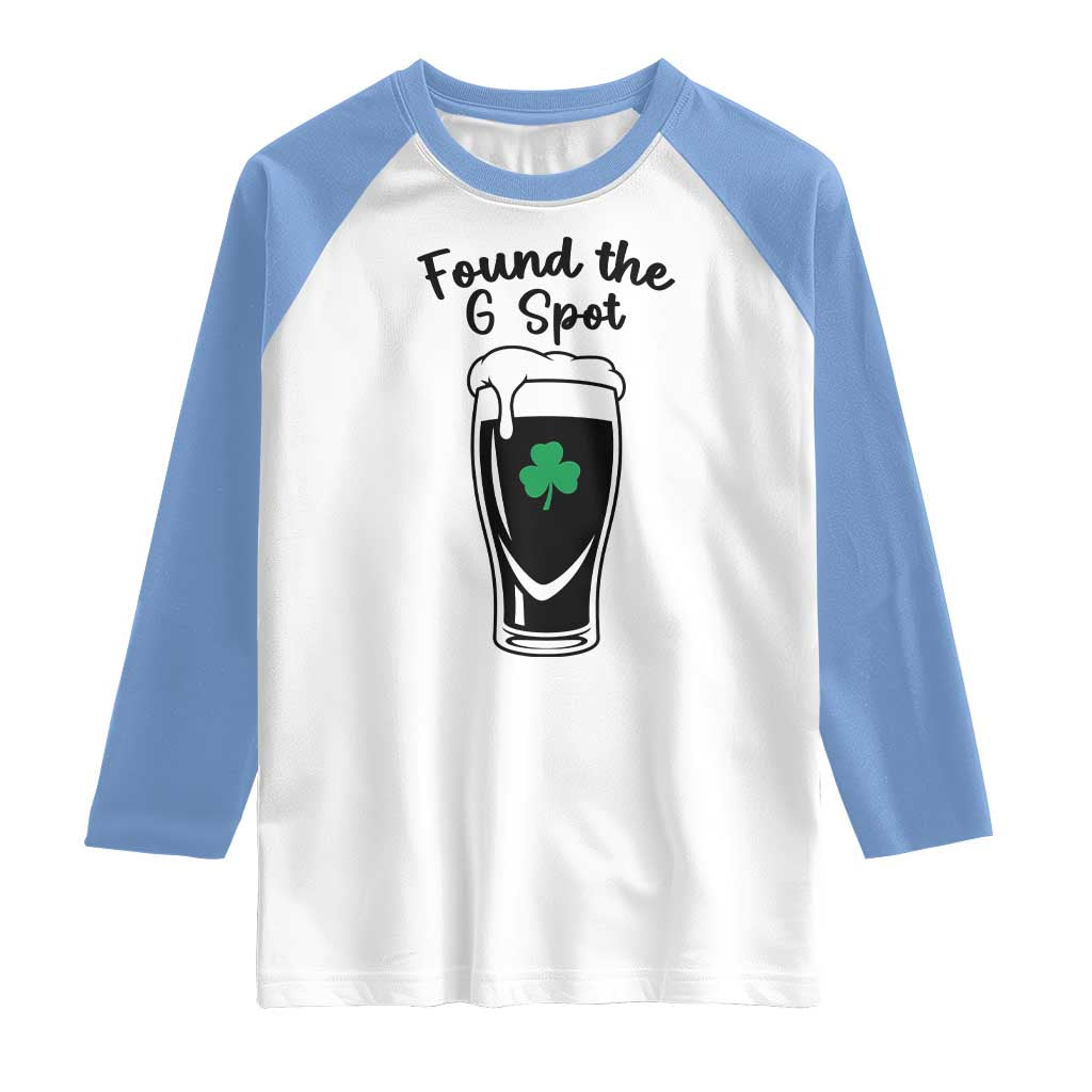 Funny St Patrick’s Day Beer Raglan Shirt Found The G Spot