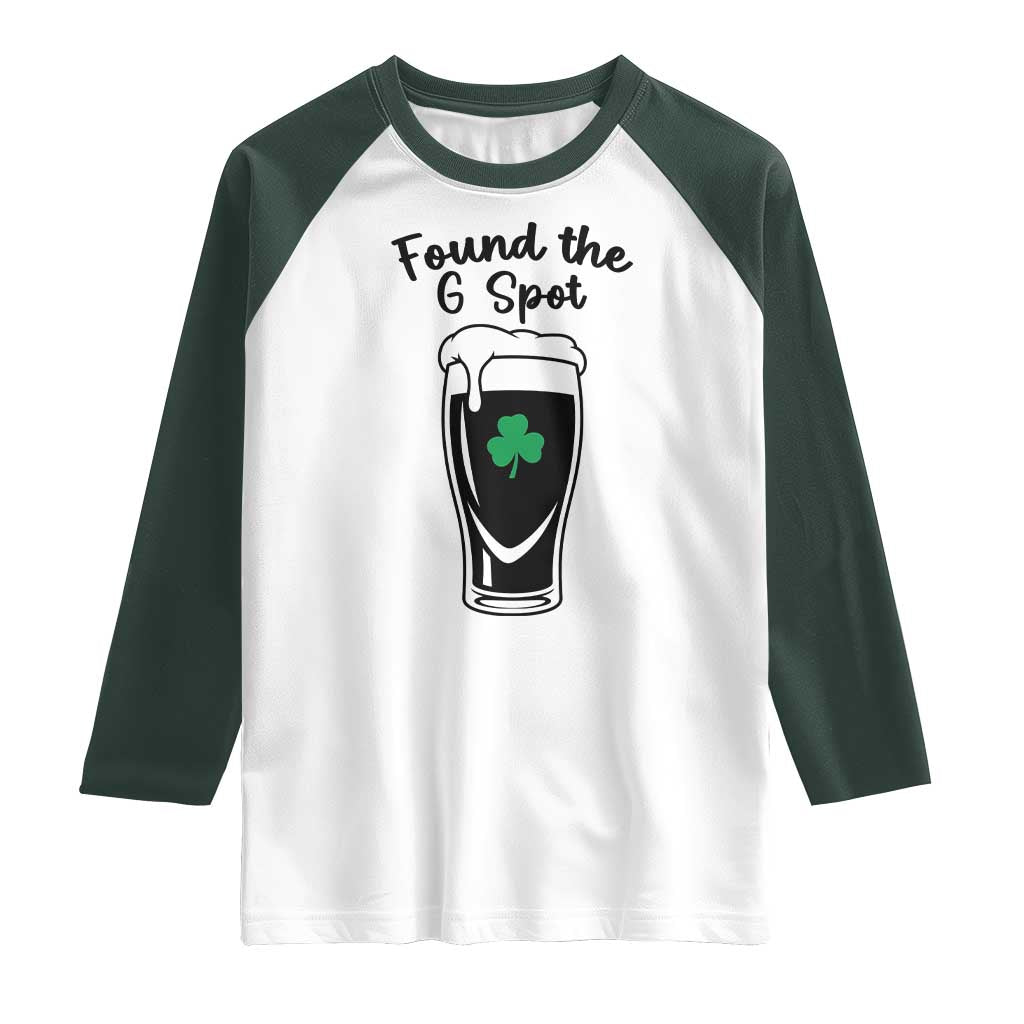 Funny St Patrick’s Day Beer Raglan Shirt Found The G Spot