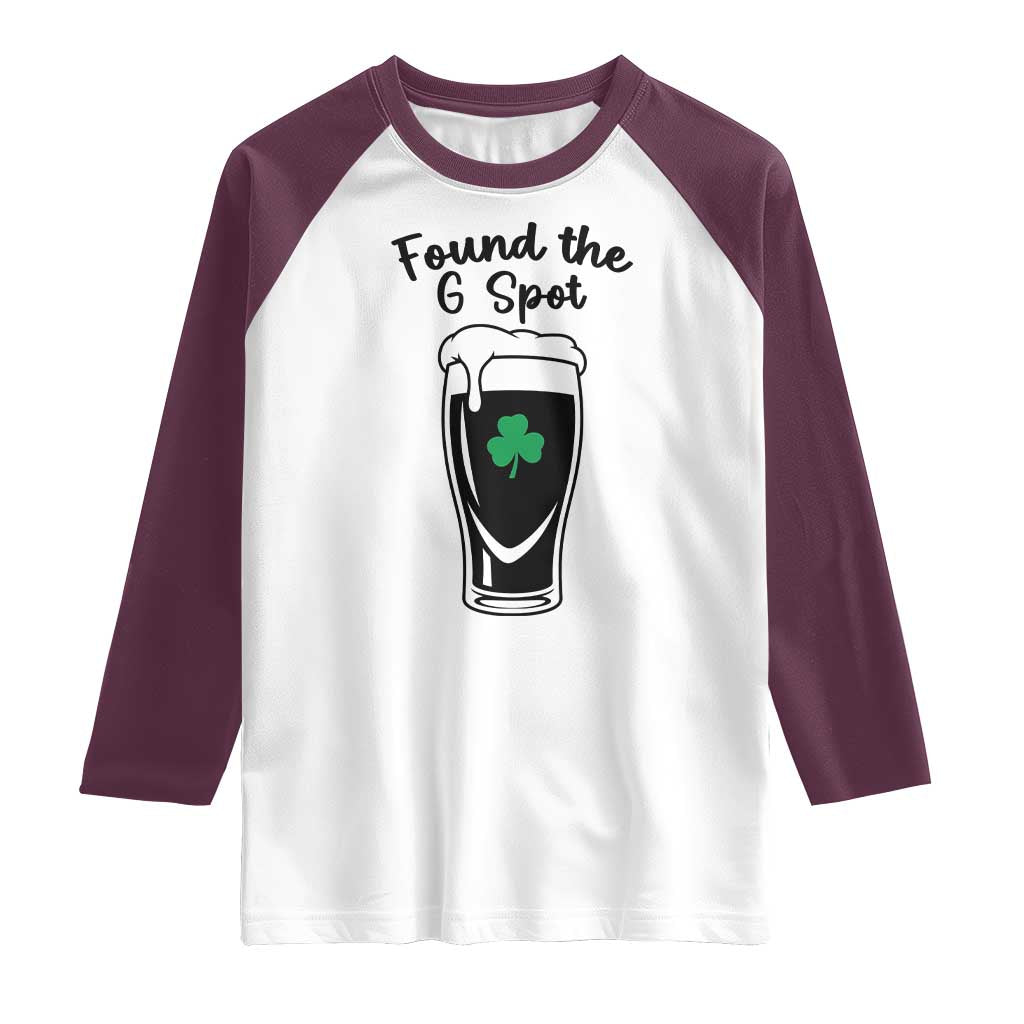 Funny St Patrick’s Day Beer Raglan Shirt Found The G Spot