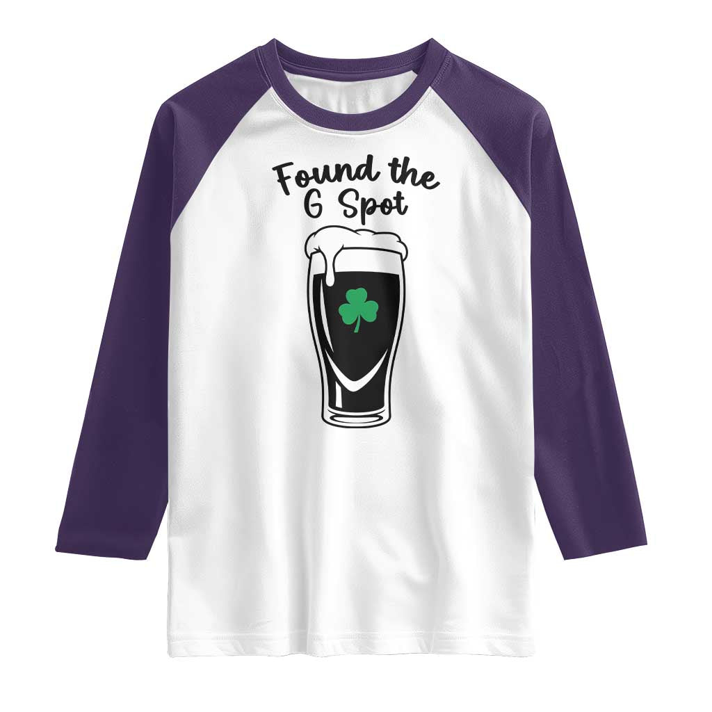 Funny St Patrick’s Day Beer Raglan Shirt Found The G Spot