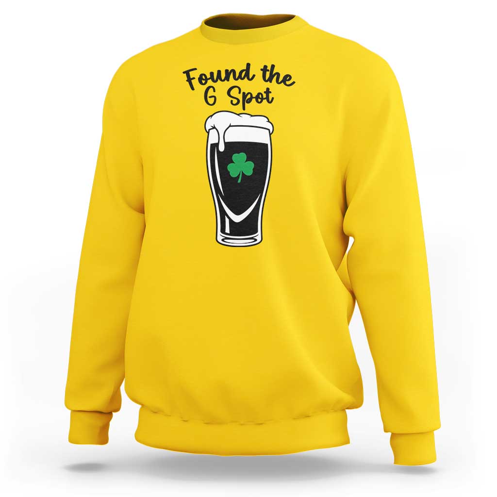 Funny St Patrick’s Day Beer Sweatshirt Found The G Spot