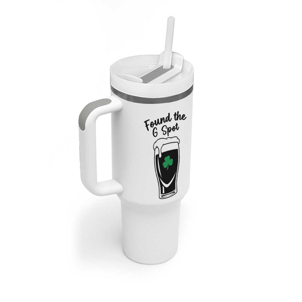 Funny St Patrick’s Day Beer Tumbler With Handle Found The G Spot