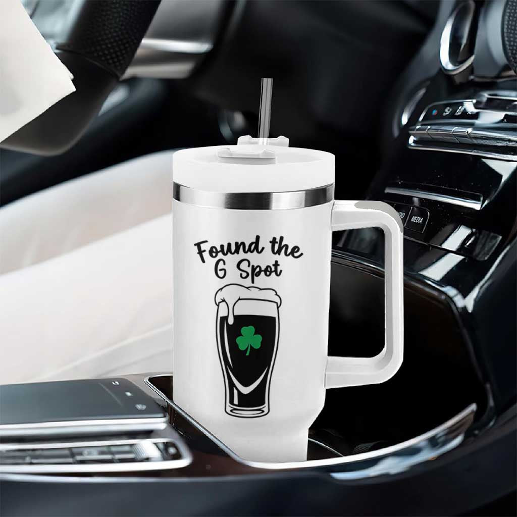 Funny St Patrick’s Day Beer Tumbler With Handle Found The G Spot