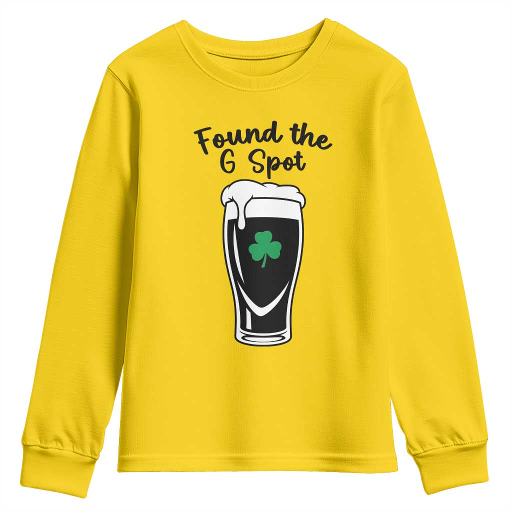 Funny St Patrick’s Day Beer Youth Sweatshirt Found The G Spot