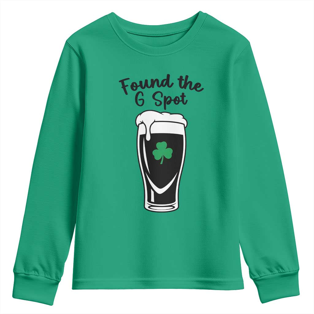 Funny St Patrick’s Day Beer Youth Sweatshirt Found The G Spot