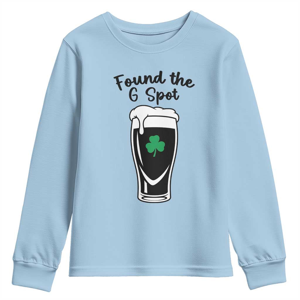 Funny St Patrick’s Day Beer Youth Sweatshirt Found The G Spot