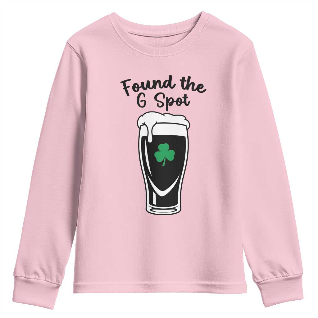 Funny St Patrick’s Day Beer Youth Sweatshirt Found The G Spot