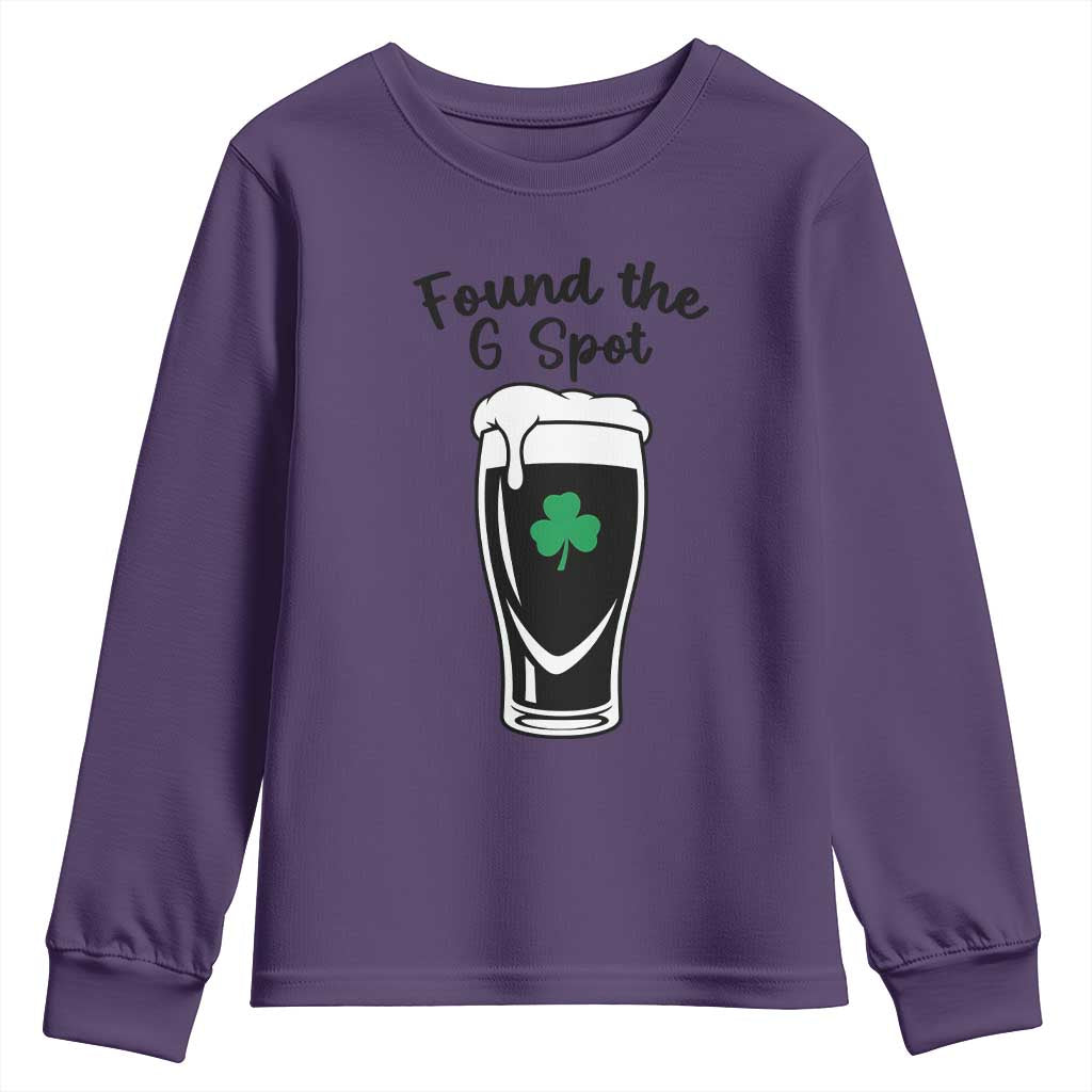 Funny St Patrick’s Day Beer Youth Sweatshirt Found The G Spot